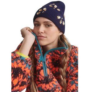 Anthropologie Florette Embellished Beanie